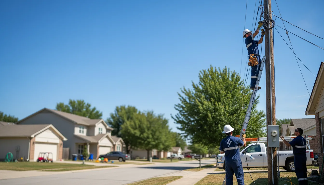 Residential electrician providing installation services in Villa Park, CA